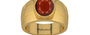 Gold Hessonite Garnet Ring Prime Quality (R1)