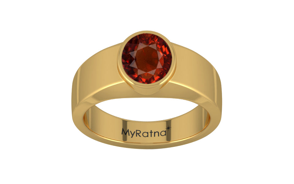 Gold Hessonite Garnet Ring Rare Quality (R10)