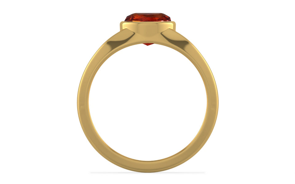 Gold Hessonite Garnet Ring Rare Quality (R10)