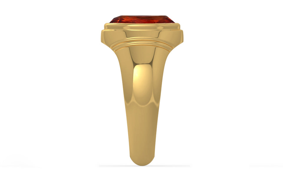 Gold Hessonite Garnet Ring Rare Quality (R7)