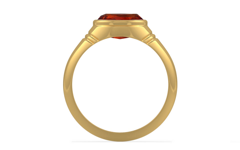 Gold Hessonite Garnet Ring Rare Quality (R7)