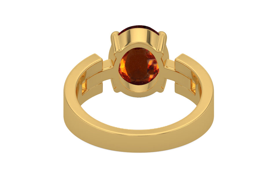 Gold Hessonite Garnet Ring Rare Quality (R8)