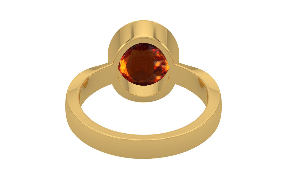 Gold Hessonite Garnet Ring Rare Quality (R9)