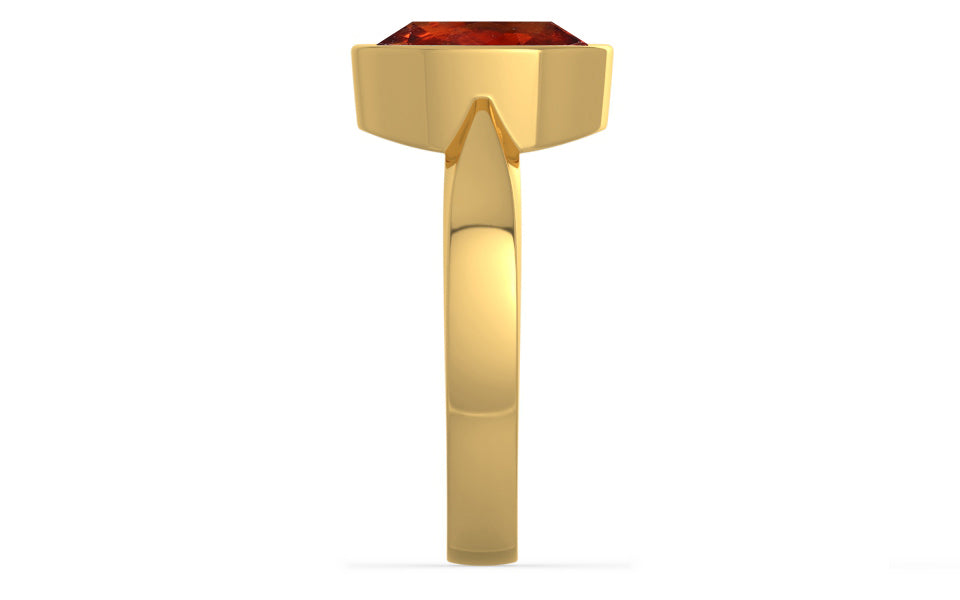 Gold Hessonite Garnet Ring Rare Quality (R9)