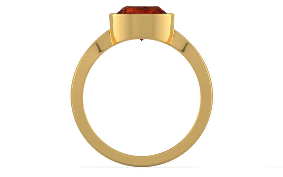 Gold Hessonite Garnet Ring Rare Quality (R9)