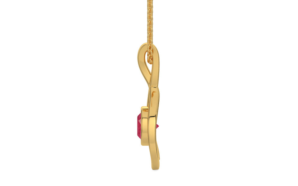 Gold Ruby Pendant Fine Quality (P1)