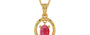 Gold Ruby Pendant Fine Quality (P2)