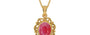Gold Ruby Pendant Fine Quality (P5)