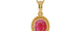 Gold Ruby Pendant Fine Quality (P7)