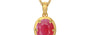 Gold Ruby Pendant Fine Quality (P8)