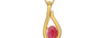 Gold Ruby Pendant Fine Quality (P9)