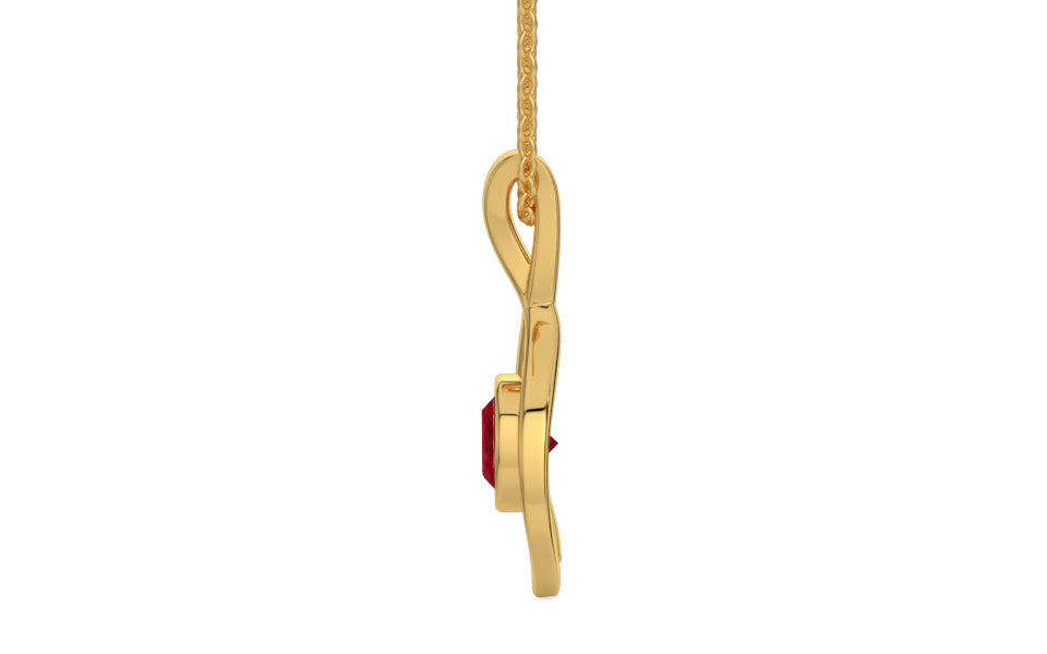 Gold Ruby Pendant Limited Quality (P1)