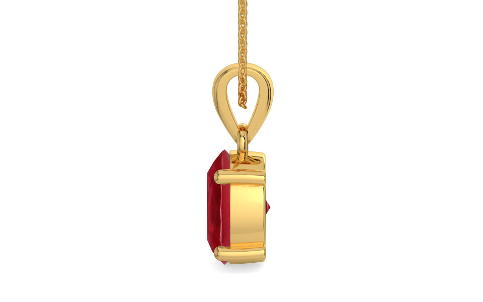 Gold Ruby Pendant Limited Quality (P10)
