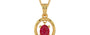 Gold Ruby Pendant Limited Quality (P2)