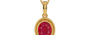 Gold Ruby Pendant Limited Quality (P7)