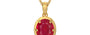 Gold Ruby Pendant Limited Quality (P8)