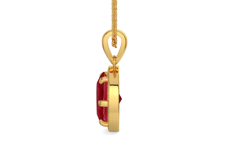 Gold Ruby Pendant Limited Quality (P8)