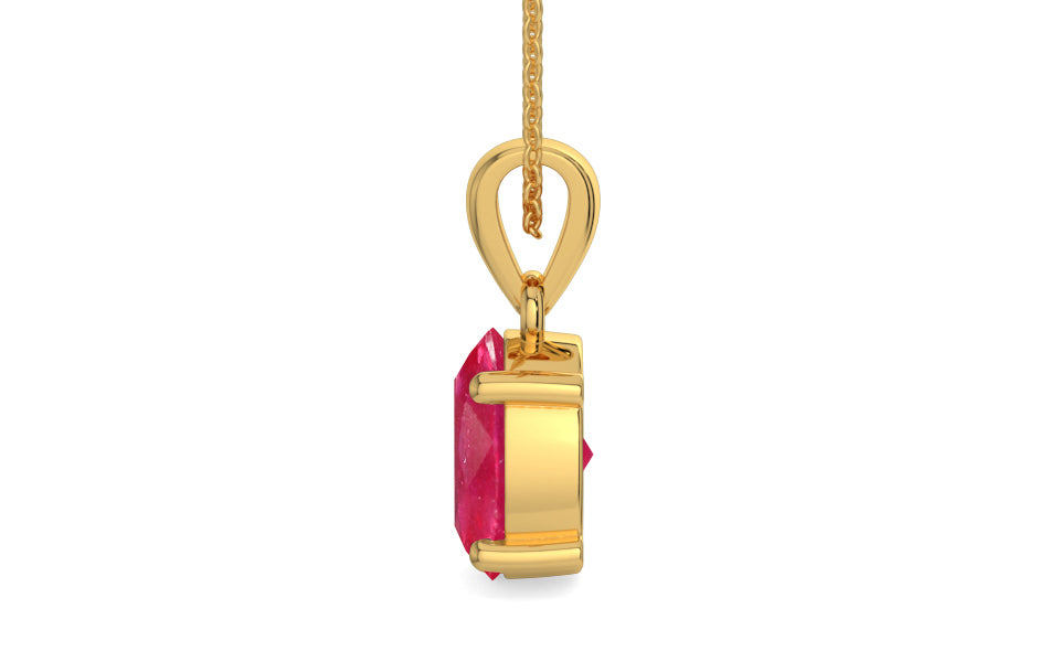 Gold Ruby Pendant Prime Quality (P10)