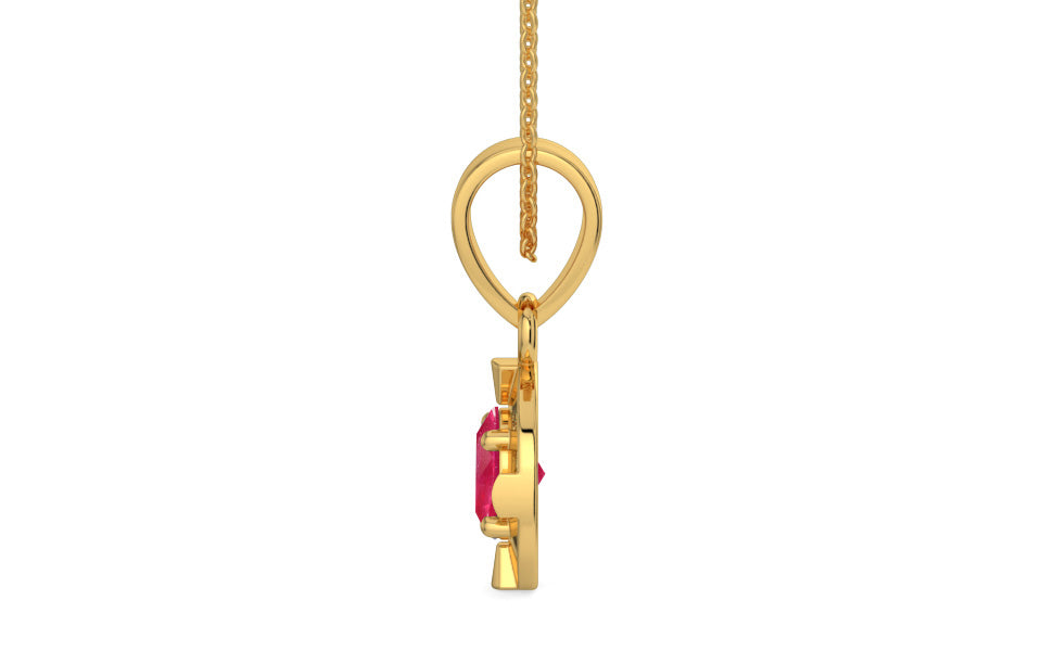 Gold Ruby Pendant Prime Quality (P11)