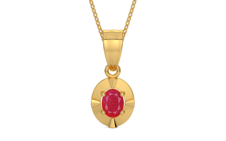 Gold Ruby Pendant Prime Quality (P11)