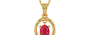 Gold Ruby Pendant Prime Quality (P2)