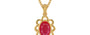 Gold Ruby Pendant Prime Quality (P3)
