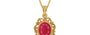 Gold Ruby Pendant Prime Quality (P5)