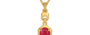 Gold Ruby Pendant Prime Quality (P6)