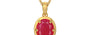 Gold Ruby Pendant Prime Quality (P8)