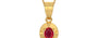 Gold Ruby Pendant Rare Quality (P11)