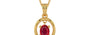 Gold Ruby Pendant Rare Quality (P2)