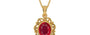 Gold Ruby Pendant Rare Quality (P5)