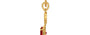 Gold Ruby Pendant Rare Quality (P6)