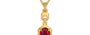 Gold Ruby Pendant Rare Quality (P6)