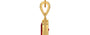 Gold Ruby Pendant Rare Quality (P7)