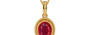 Gold Ruby Pendant Rare Quality (P7)