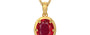 Gold Ruby Pendant Rare Quality (P8)