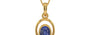 Gold Thailand Blue Sapphire Pendant Fine Quality (P12)