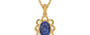 Gold Thailand Blue Sapphire Pendant Fine Quality (P3)