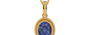 Gold Thailand Blue Sapphire Pendant Fine Quality (P7)