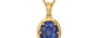 Gold Thailand Blue Sapphire Pendant Fine Quality (P8)