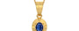 Gold Thailand Blue Sapphire Pendant Limited Quality (P11)