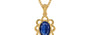 Gold Thailand Blue Sapphire Pendant Limited Quality (P3)