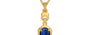 Gold Thailand Blue Sapphire Pendant Limited Quality (P6)