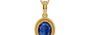 Gold Thailand Blue Sapphire Pendant Limited Quality (P7)