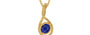 Gold Thailand Blue Sapphire Pendant Prime Quality (P1)
