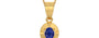 Gold Thailand Blue Sapphire Pendant Prime Quality (P11)