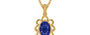 Gold Thailand Blue Sapphire Pendant Prime Quality (P3)