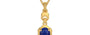 Gold Thailand Blue Sapphire Pendant Prime Quality (P6)