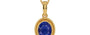 Gold Thailand Blue Sapphire Pendant Prime Quality (P7)